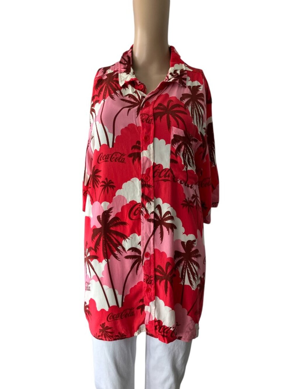 Coca-Cola Hawaiian Style Button-Down Shirt